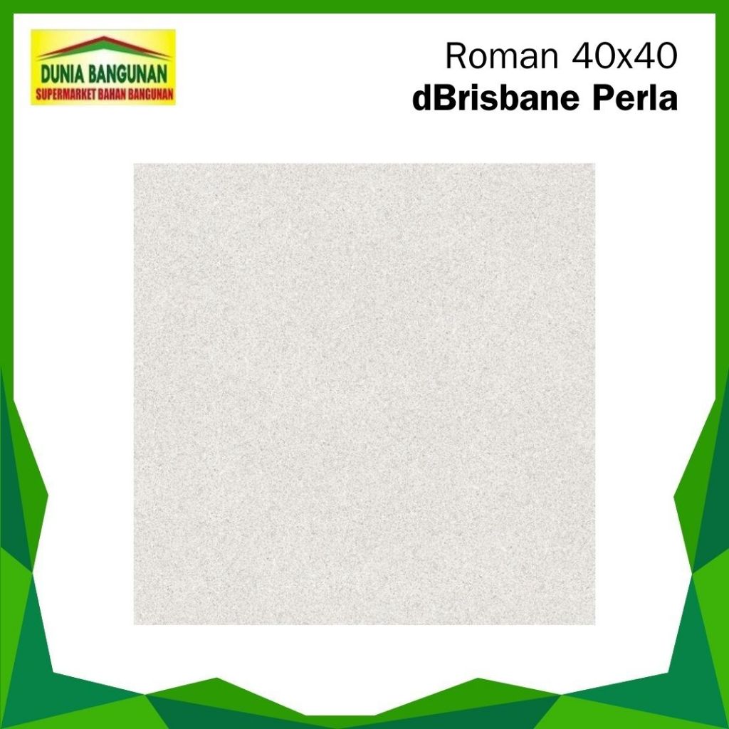 Keramik 40x40 Roman dBrisbane Perla Keramik Lantai Matt/Keset Keramik Dapur Teras