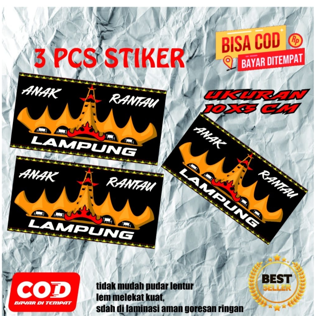 stiker decal siger Lampung anak rantau siger