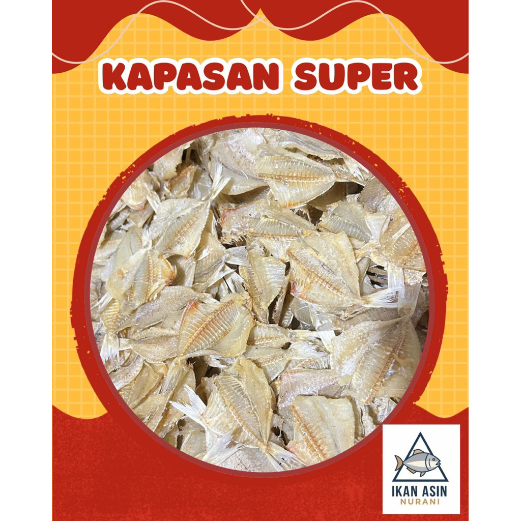 Ikan asin kapasan tawar vip kering - 1kg gurih tahan lama ,ikan tipis bestseller