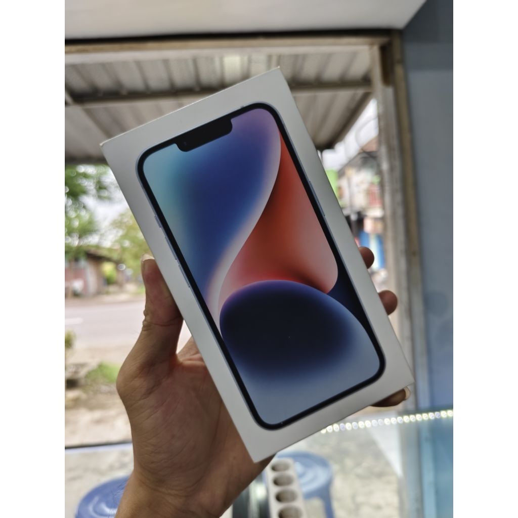 IPHONE 14 128 WARNA BIRU IBOX BARU SEGEL