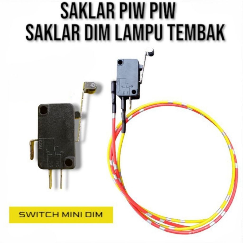 Saklar Tembak Piw Piw / Saklar Dim Mini Untuk Lampu Tembak / Lampu D2Laser