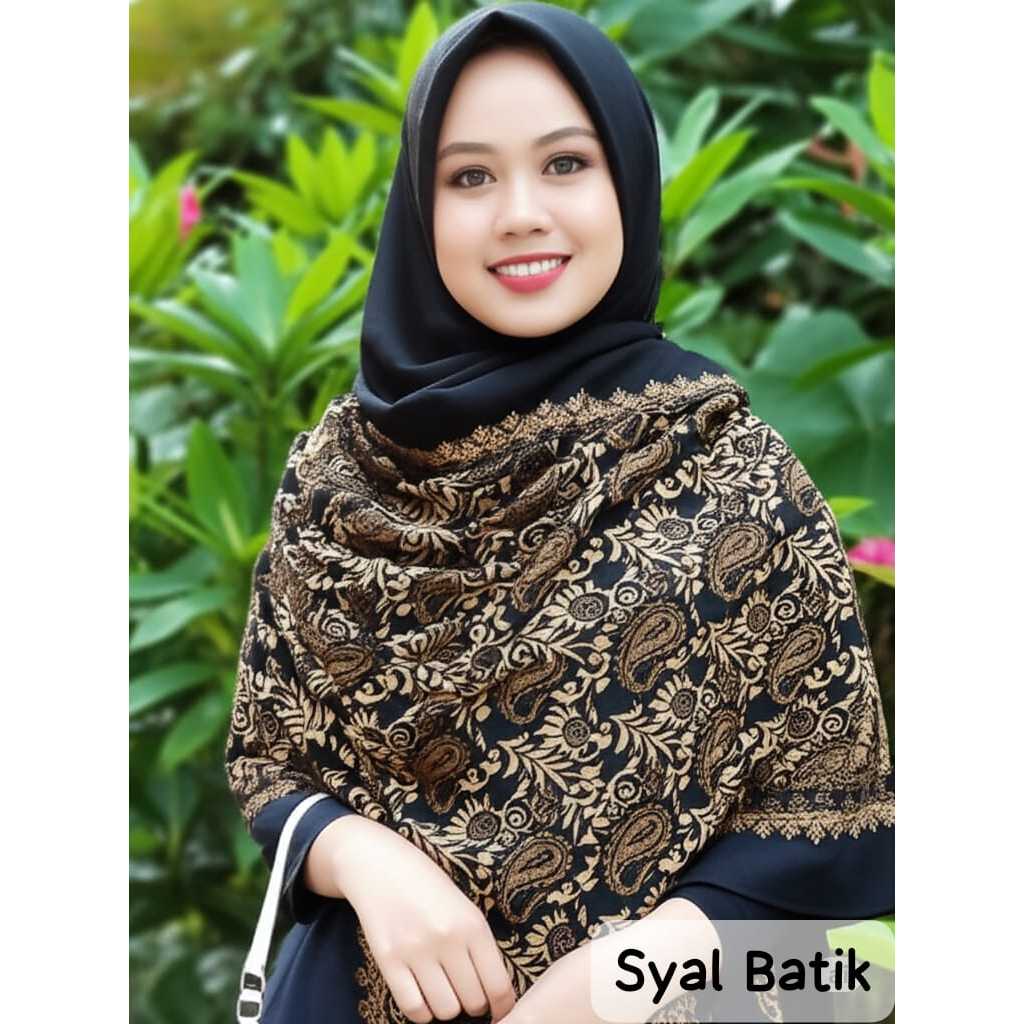 Syal Batik Selendang batik wanita syal Palestina Scraf Palestina Aksesoris Leher Palestina