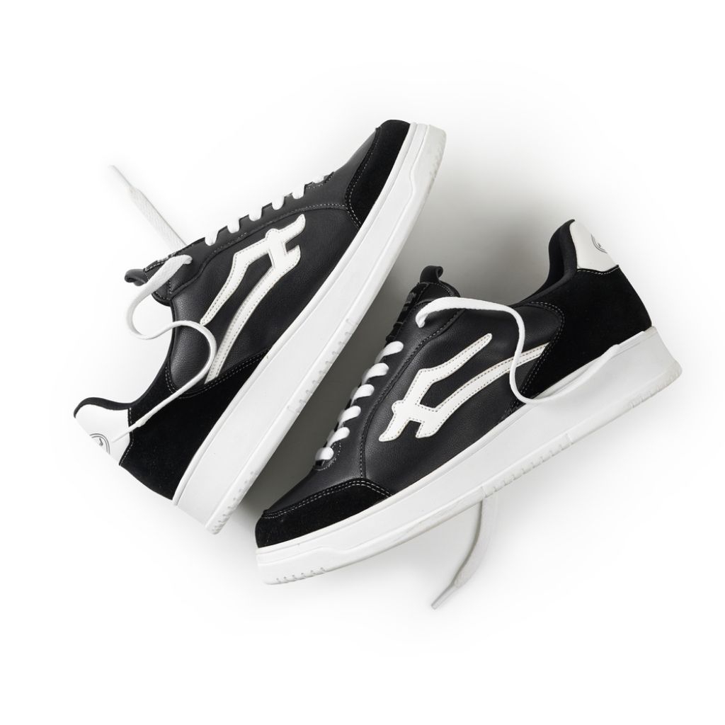 Indetion inward - Ruser Black white | Sepatu Pria | Sneakers | sekolah