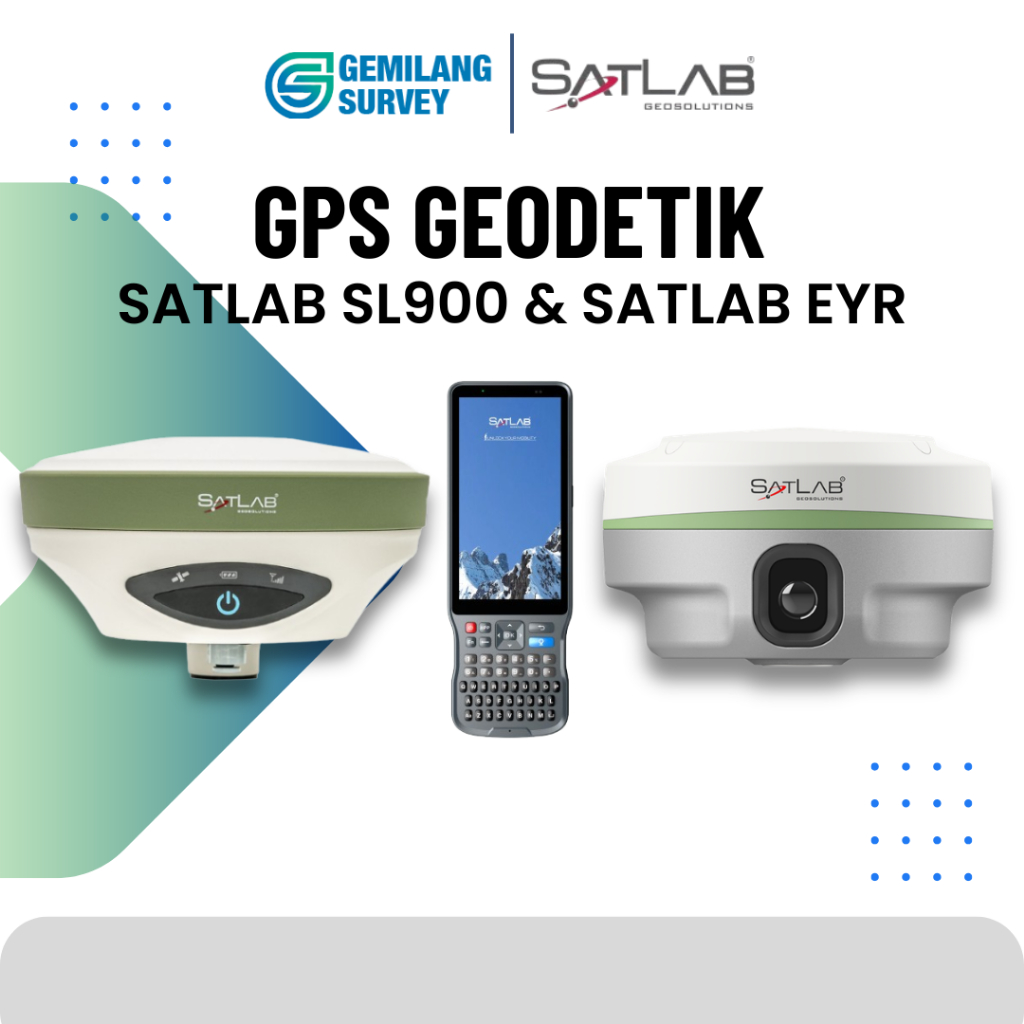 GPS Geodetik SATLAB EYR Rover & SATLAB SL900 Base - Rover Kit GNSS IMU RTK
