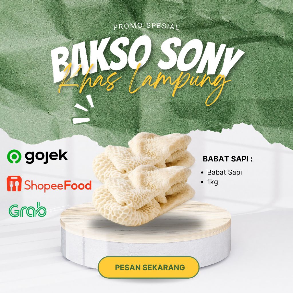 Babat sapi 1kg son hajisony khas lampung | Frozen foods