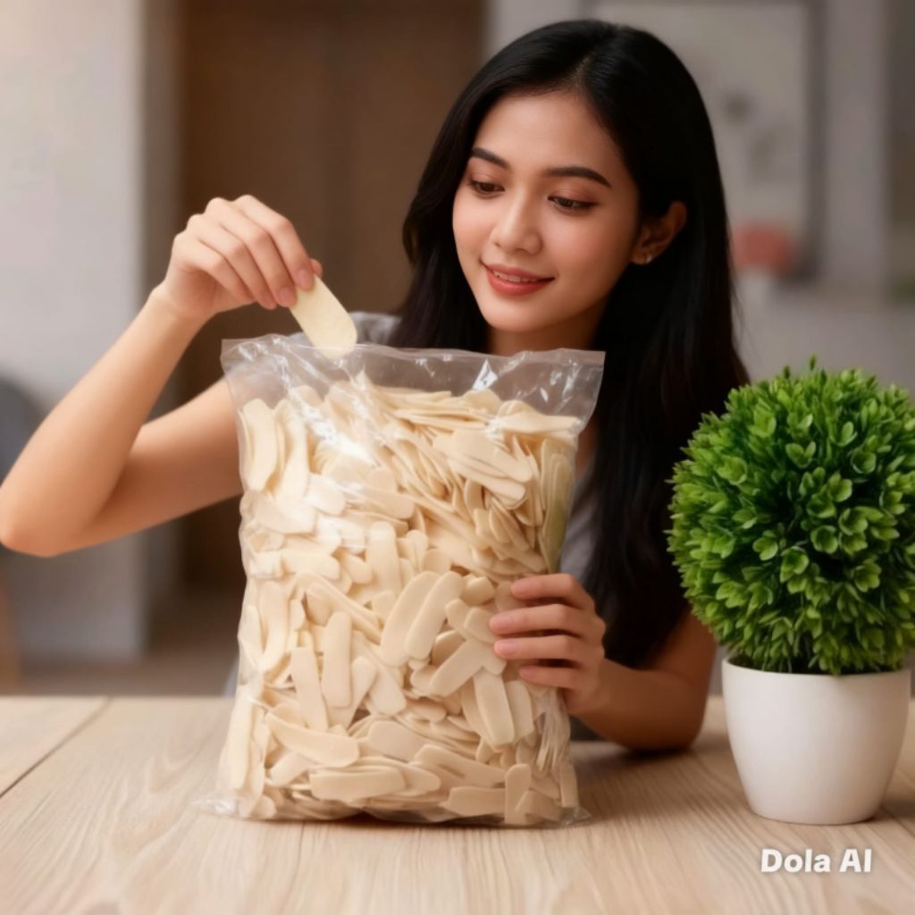 KRUPUK IKAN TENGGIRI MENTAH 500 GRM