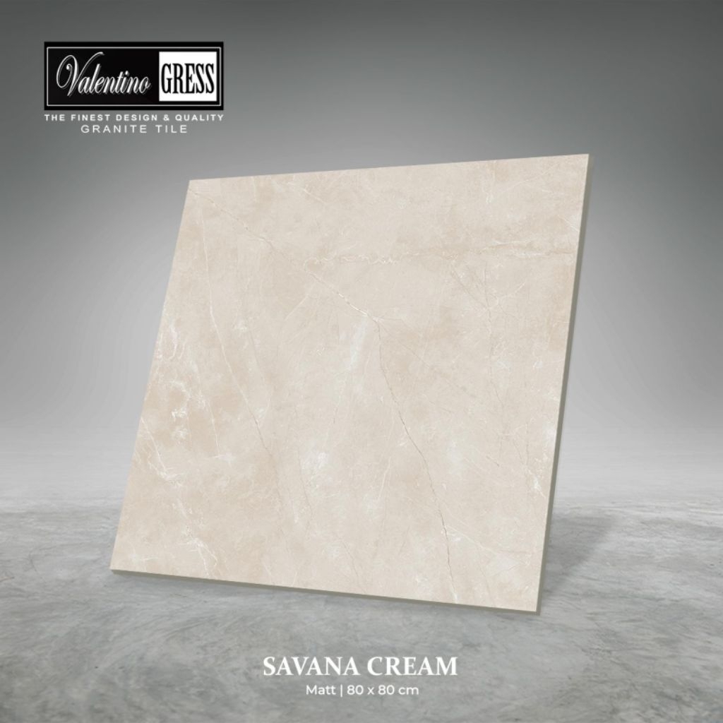 Granite 80x80 Valentino Gress Savana Cream | Matt