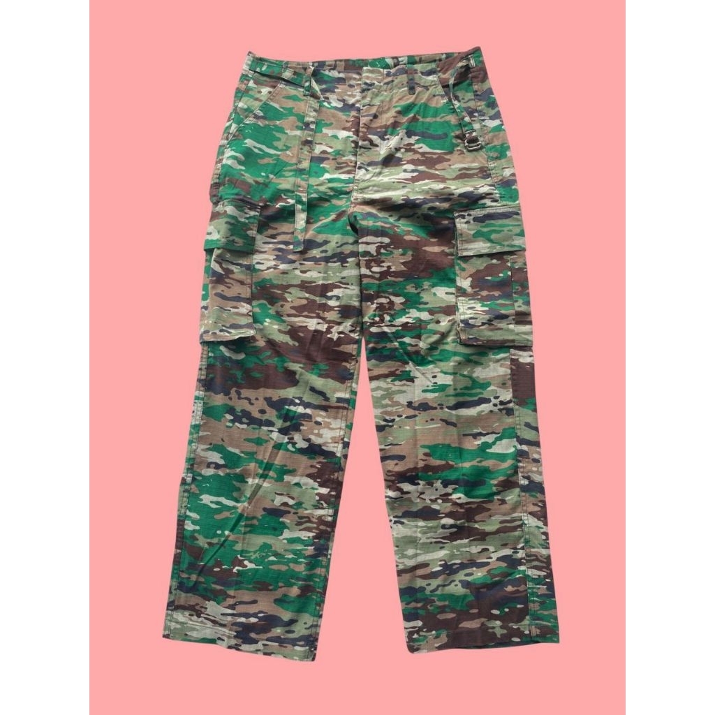 Celana PDL Trousers Loreng Multicam Tropis Jatah Pembagian TNI AD Bekas (1)