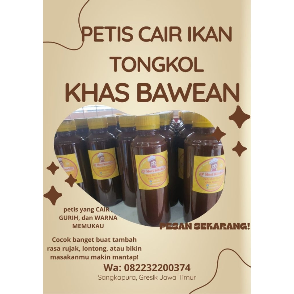 PETIS CAIR IKAN TONGKOL KHAS BAWEAN / PETIS IKAN TUNA / PETIS IKAN ASLI BAWEAN