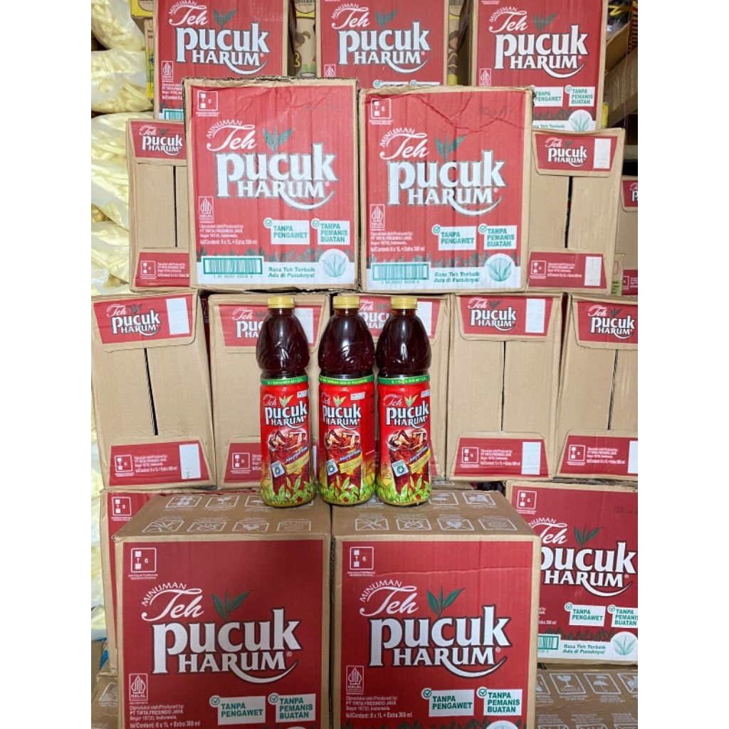 Teh Pucuk Harum Botol 1 Liter - Rasa Alami, Kemasan Praktis, Ekstra Hemat
