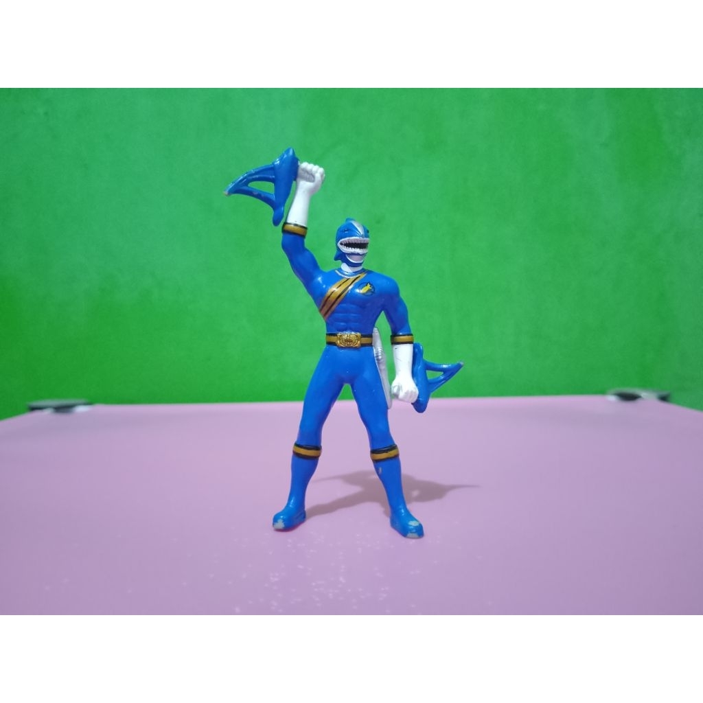 Figure POWER RANGERS WILD FORCE - WILD FORCE BLUE RANGER / GAO BLUE - Murah Retro Vintage Rare Kolek