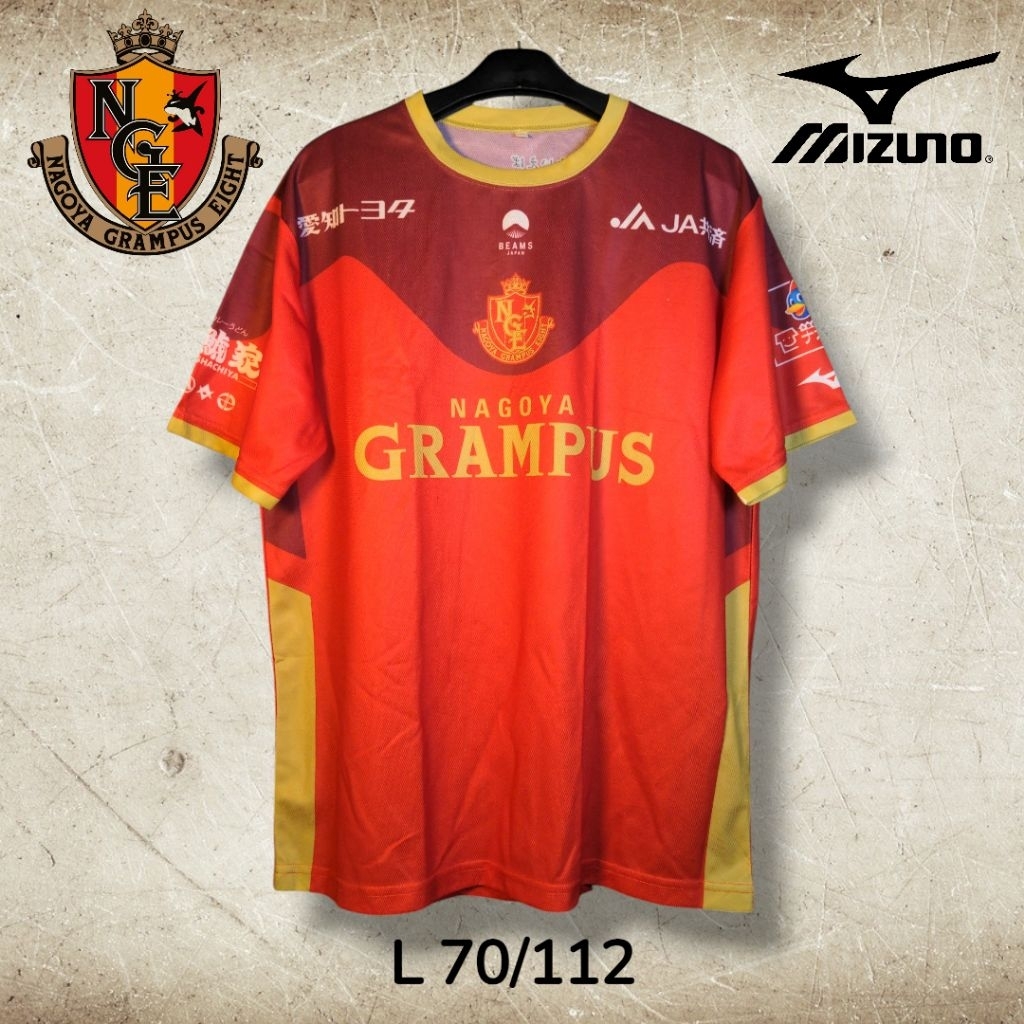 Nagoya Grampus 2019 Jersey by Mizuno Kaos bola liga Jepang J-Leagu size L Vintage