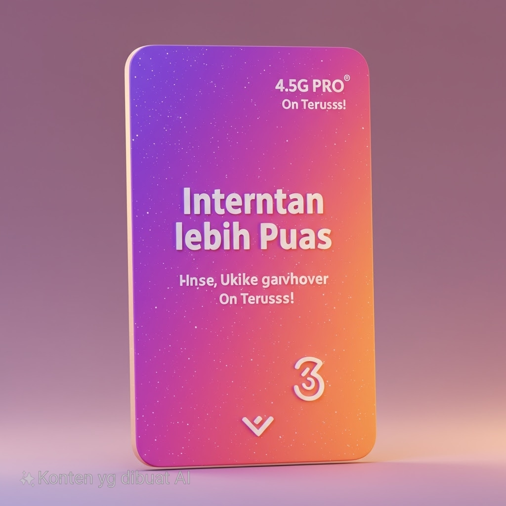 Promo Kartu Perdana Tri Prabayar Happy KUOTA 3GB NASIONAL(SEGEL)