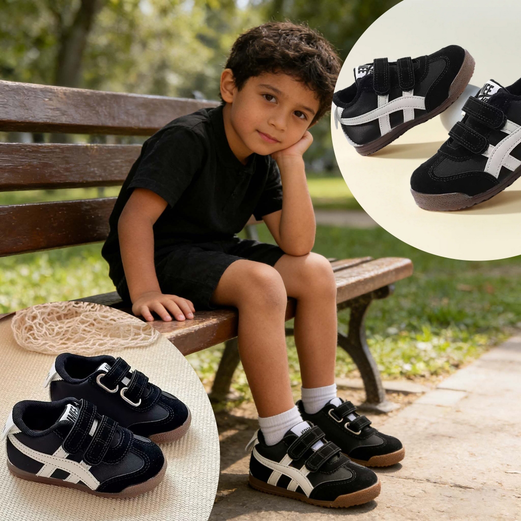 Sepatu Anak Laki Laki 2-13 Tahun Sepatu Sekolah Anak Cocok Untuk Pakaian Sehari-hari