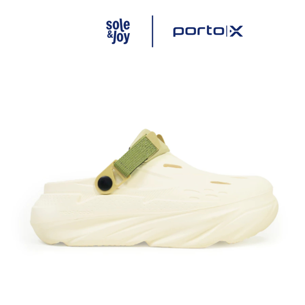 Porto X Gio Clogs Beige - Sandal Selop Karet Sandal Unisex Soleandjoy
