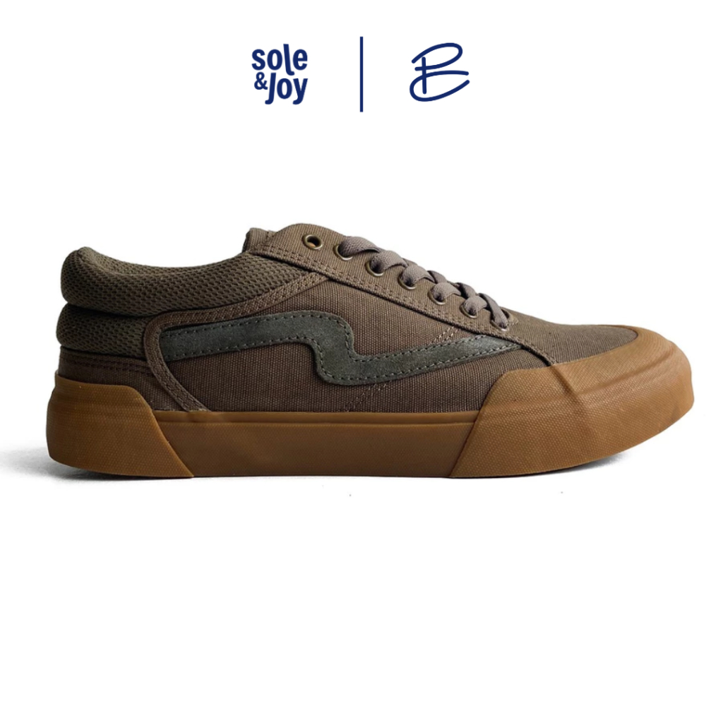 Patrobas Cloud Low Olive Gum - Sneakers Cowok Sepatu Pria Kasual Soleandjoy