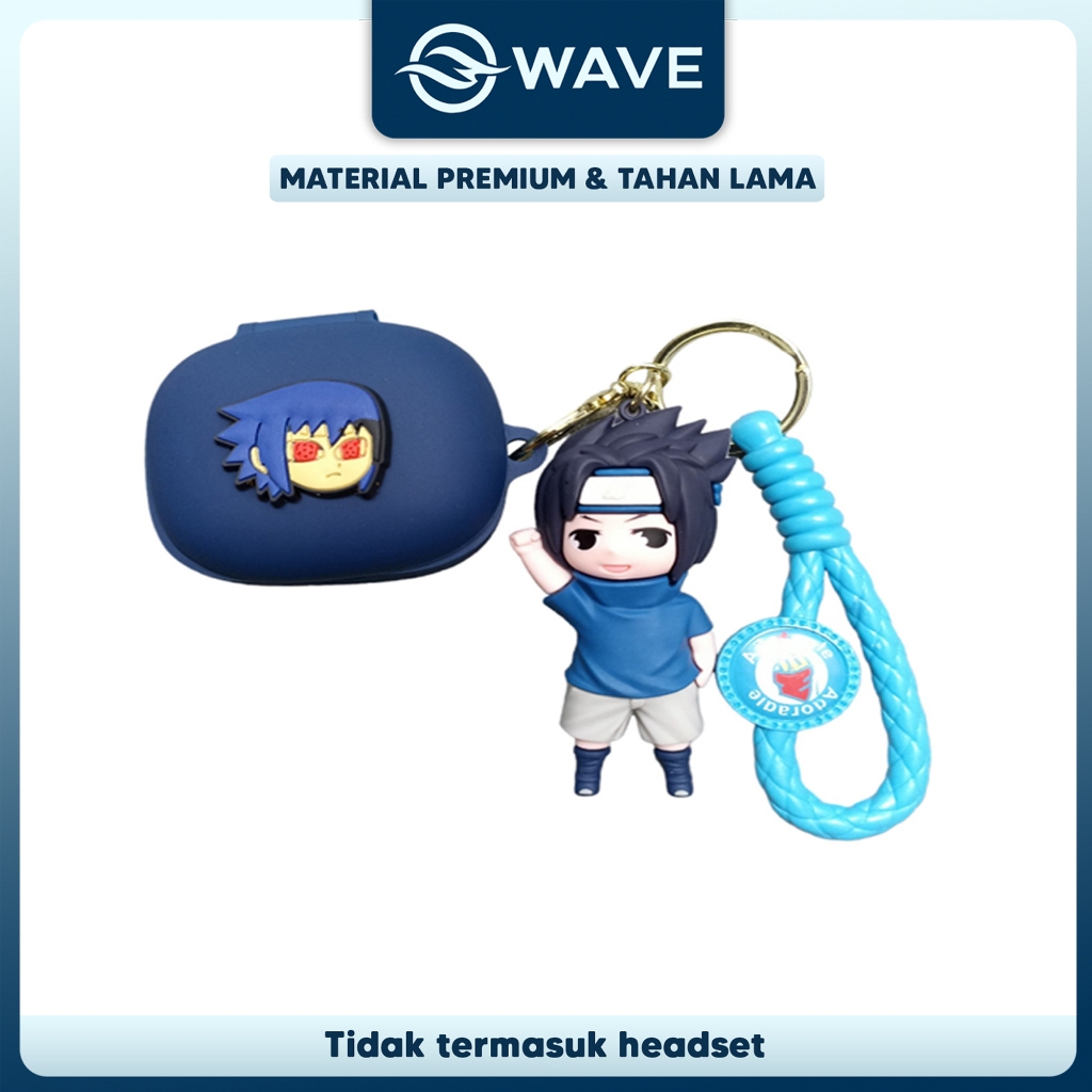 [R50i] Case Karakter Soundcore R50i Sasuke Biru Premium Quality Soft Silicon Gan31