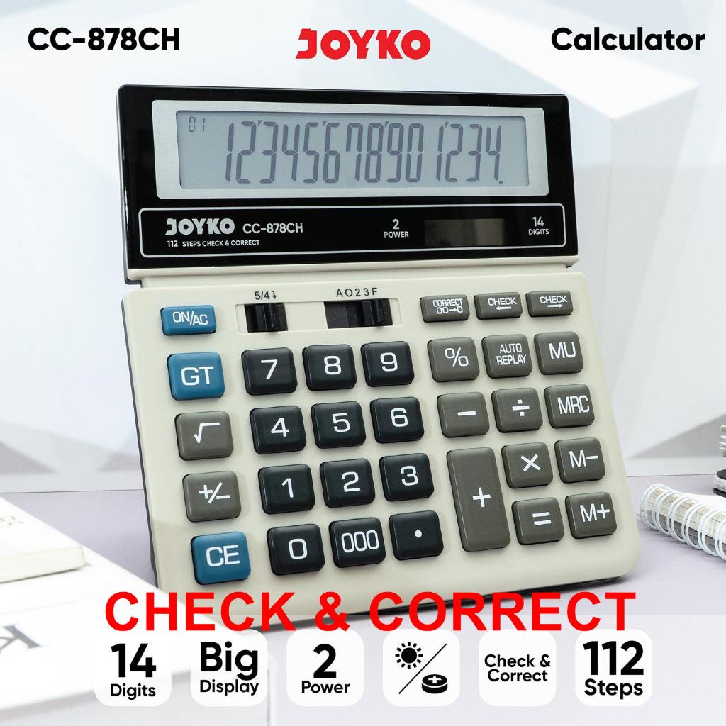 Calculator Kalkulator Joyko CC-878CH 14 Digits Check & Correct