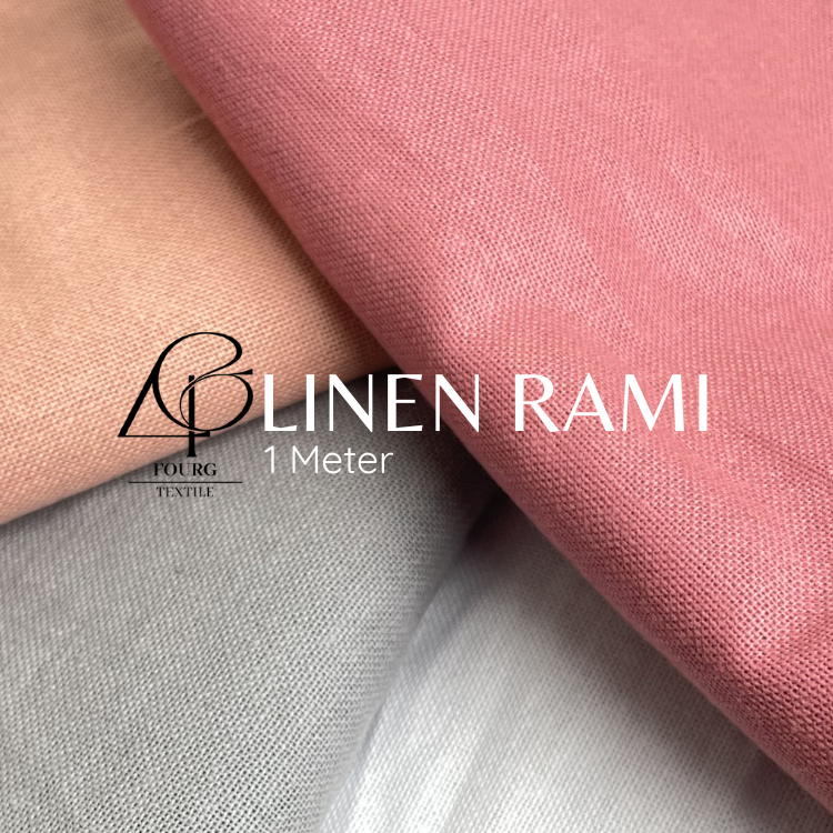 Kain Bahan Line Rami Kemeja/Koko/Casual 1 Meter - Linen Rami