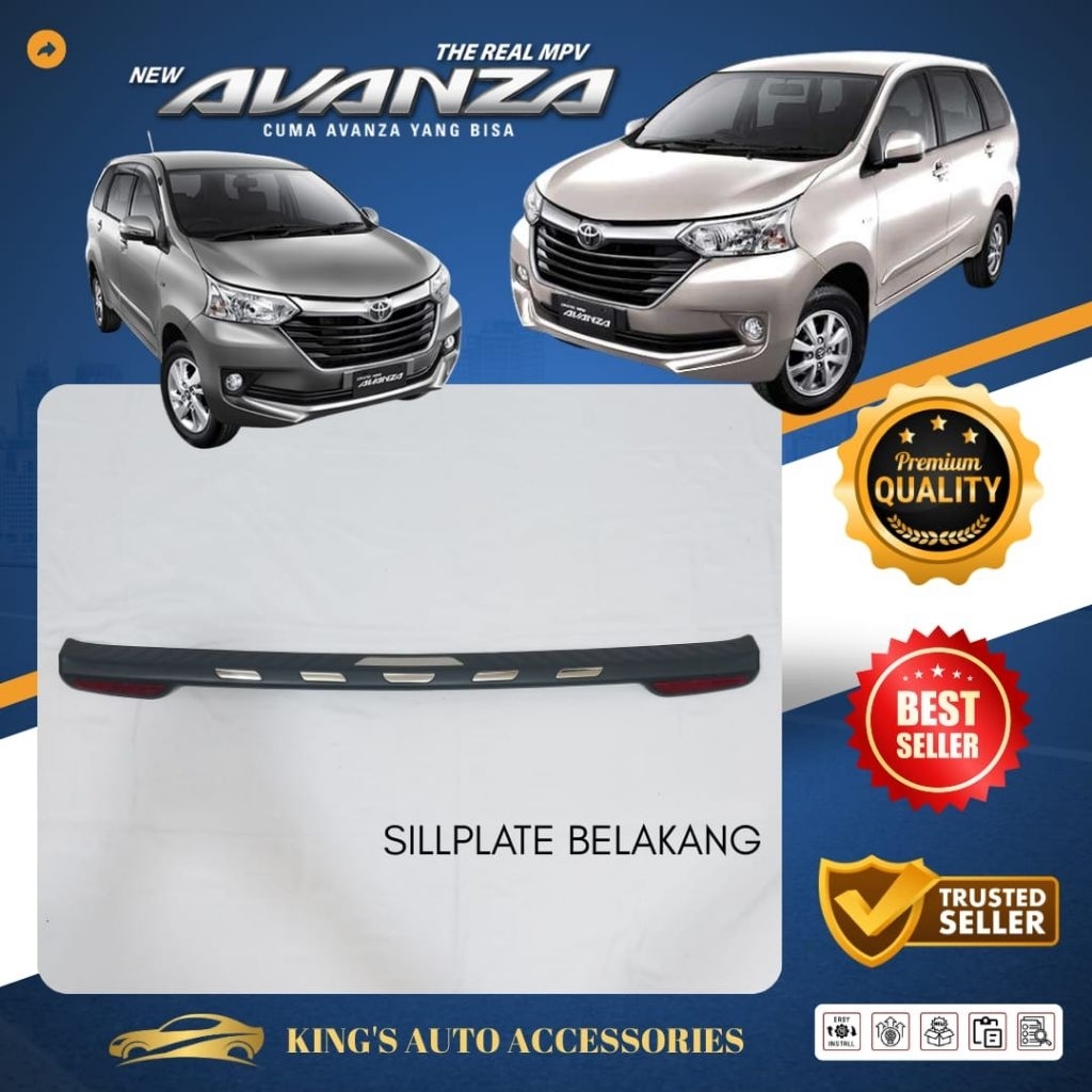 SILLPLATE Belakang Sillplate Bagasi Belakang Toyota Avanza 2012 - 2018