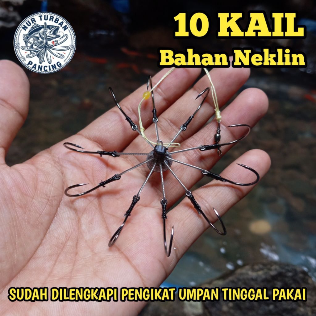 Pancing Garong 10 Kail Bahan Neklin