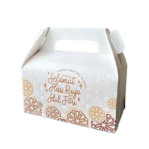 Box Tenteng  Hampers Lebaran Motif Eid Mubarak