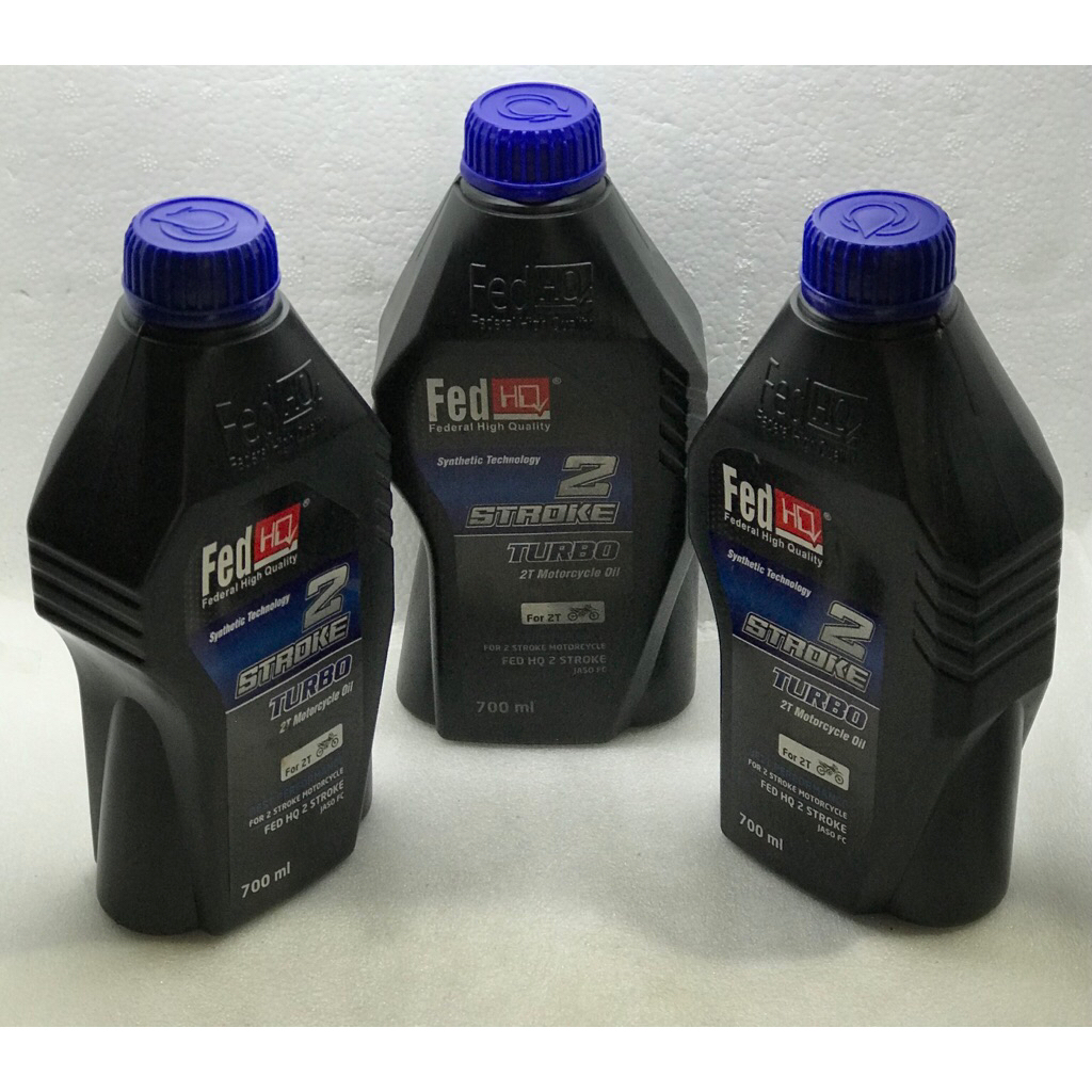 Oli Samping 2T Motor FEDHQ 2 Stroke Turbo 700ml - Wangi , Syntetic Technology, Best Perfomance