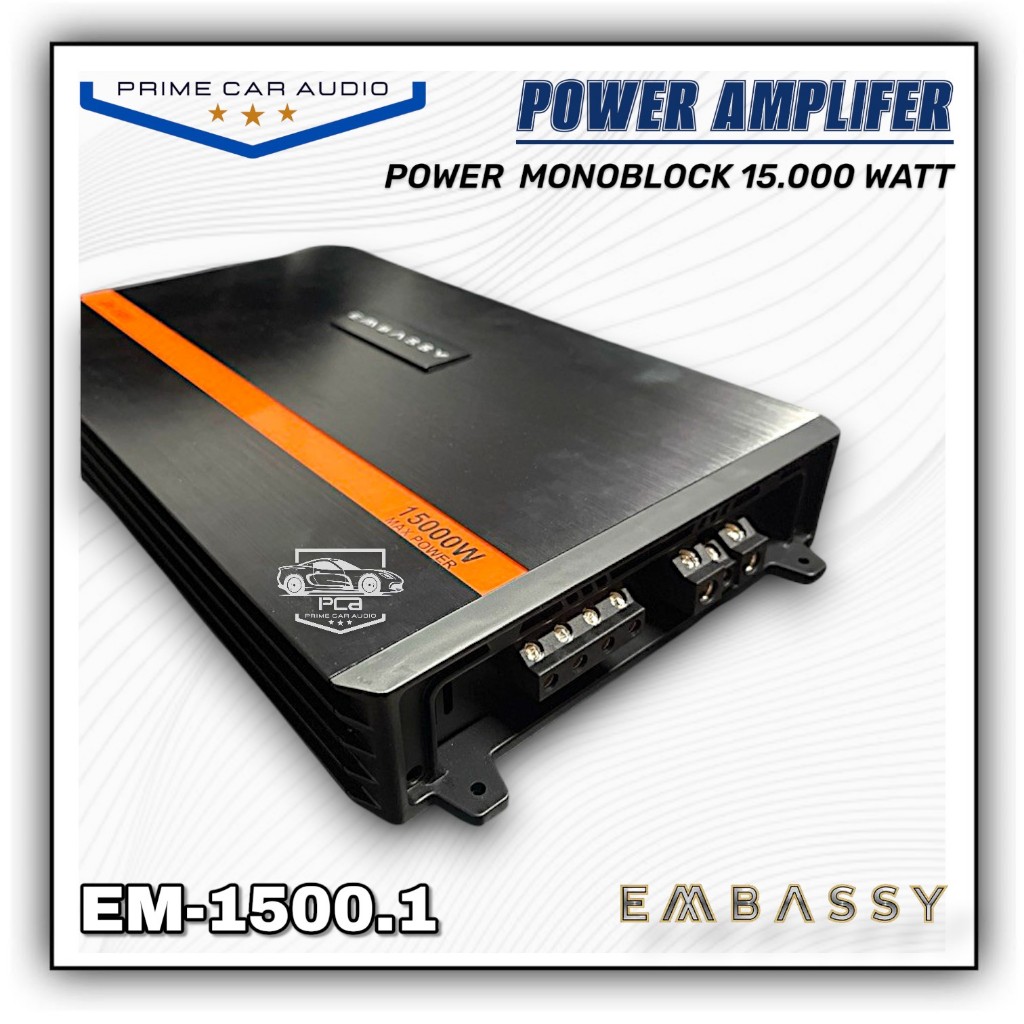 POWER MONOBLOCK EMBASSY 1500.1D class D,,tenaga super badak ORIGINAL TERMURAH
