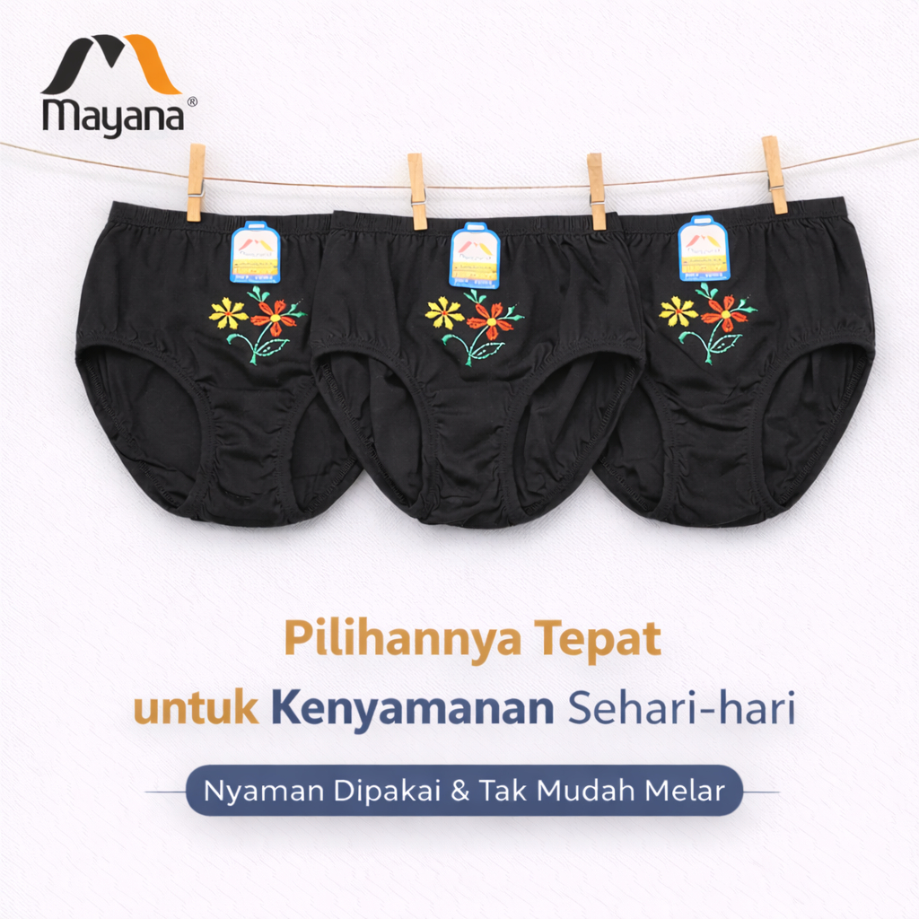 Sempak Wanita 6 Pcs | Sempak - Sempak Wanita MAYANA