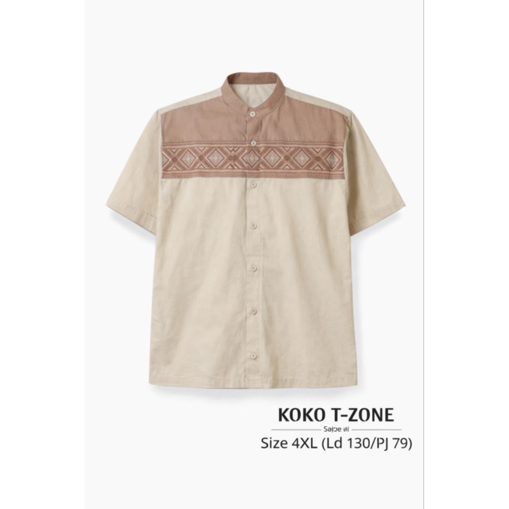 Koko kaos T-Zone Jumbo 4XL Matahari Ramayana warna coksu bigsize