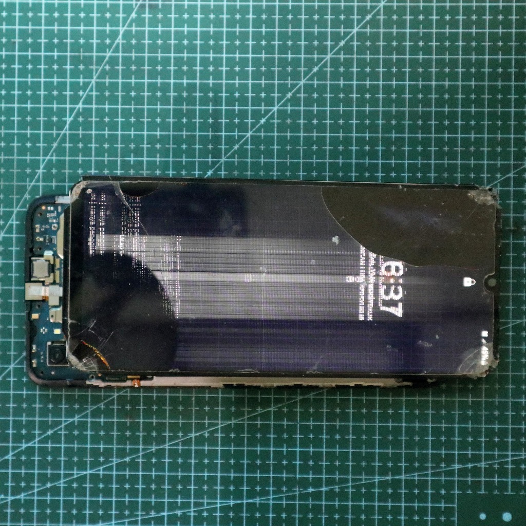 LCD Bekas Rusak Samsung A02s - A03s - A03 - A04e Sudah Test Lampu Backlight Nyala Garis / Tompel