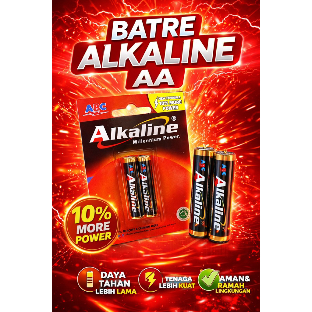 BATRE ALKALINE AA