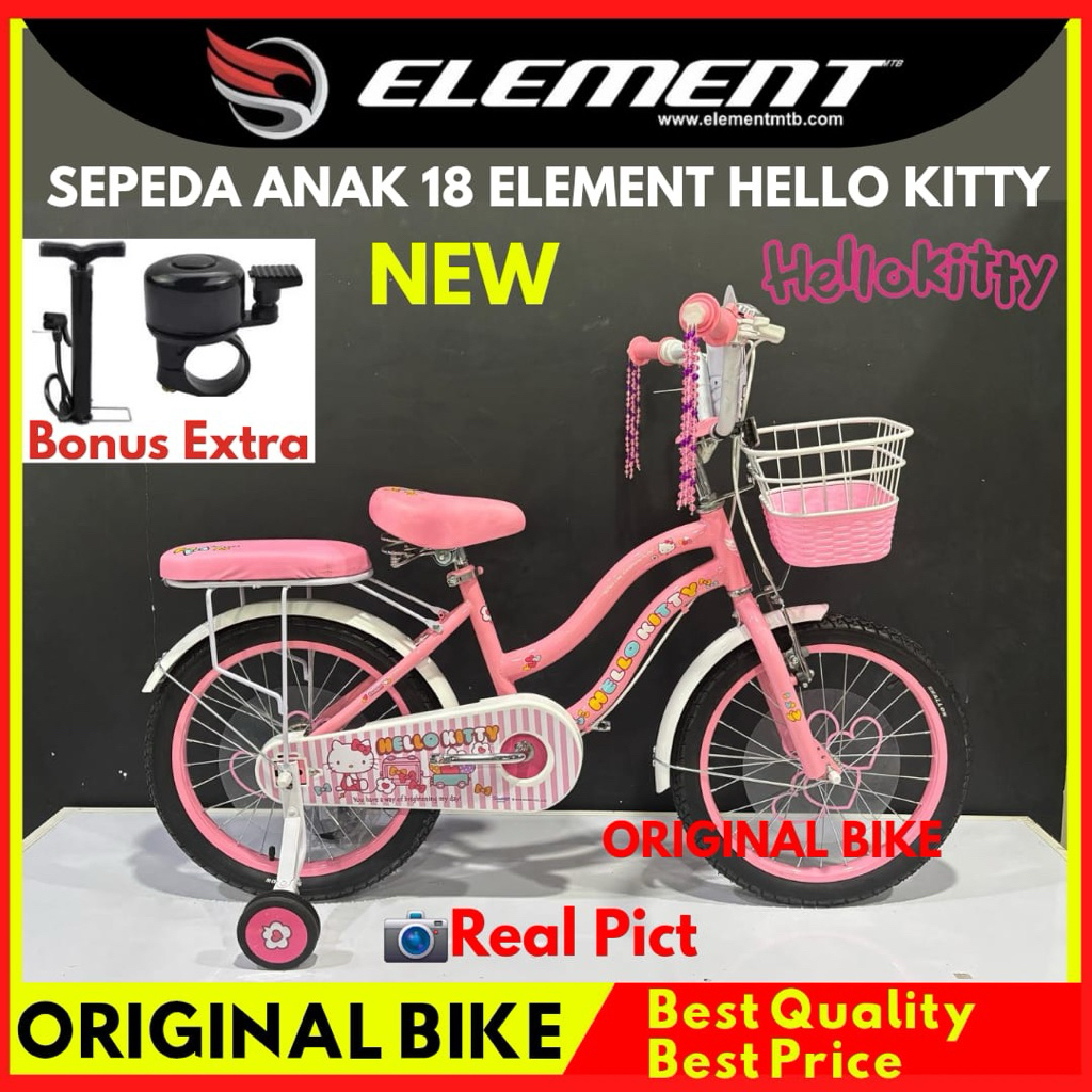 Sepeda Anak Perempuan 18 Element Hello Kitty Terbaru