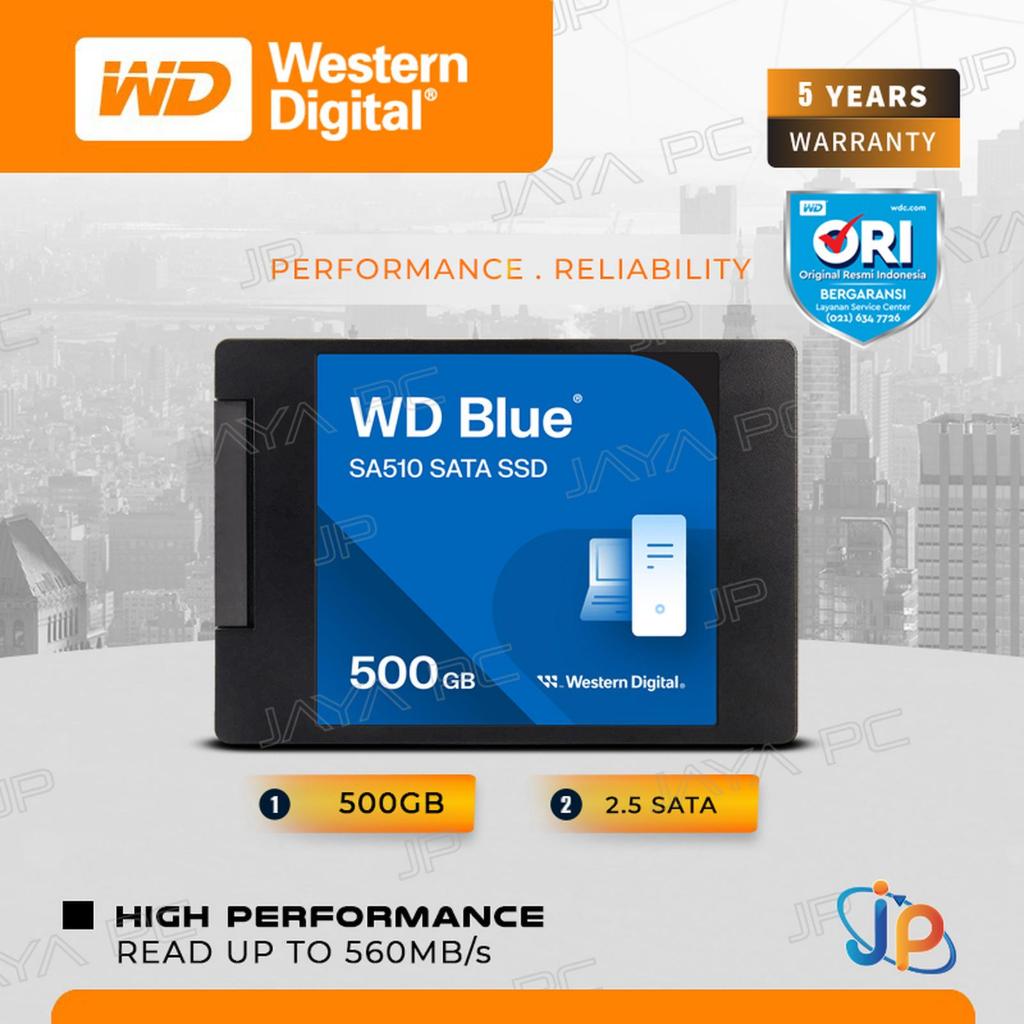 WD Blue SA510 SSD 500GB Sata 3 - 500 GB 2.5"