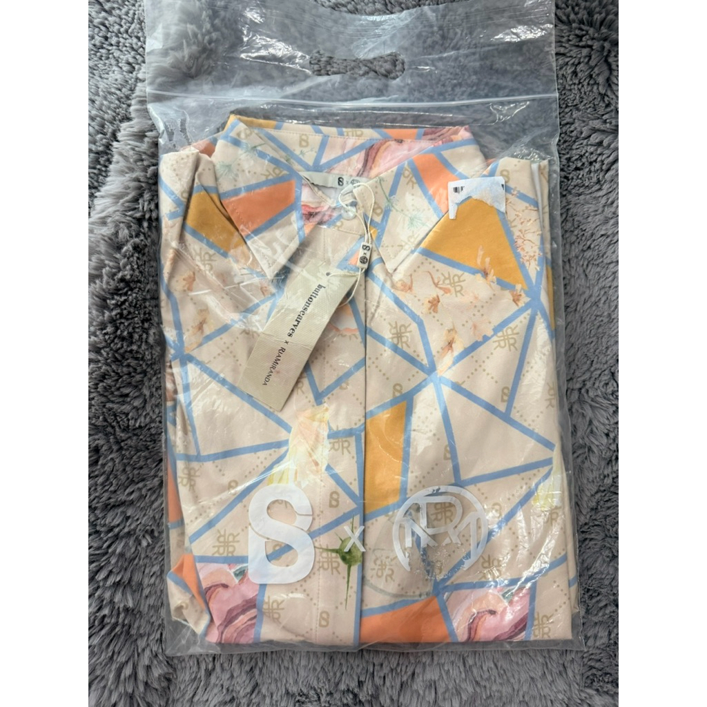 ASTERA TOP JADE AND PALE PEACH SIZE M BUTTOSCARVES X RIAMIRANDA