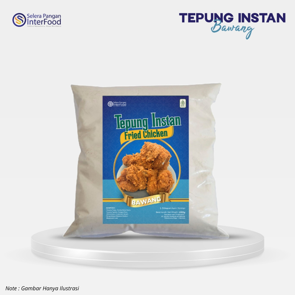 [SELERA PANGAN INTERFOOD] Tepung Fried Chicken Aroma Bawang Crispy Kriuk Tahan Lama 1kg