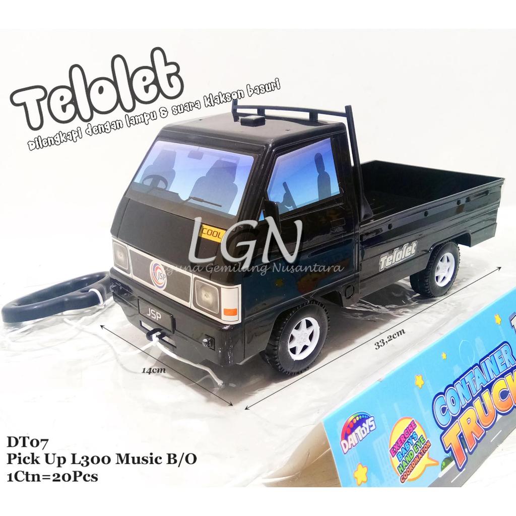 mainan anak mobil pick up L300 ada musik - Truk Anak Edukatif + Tali Gratis mobil pick up DT07 DT08