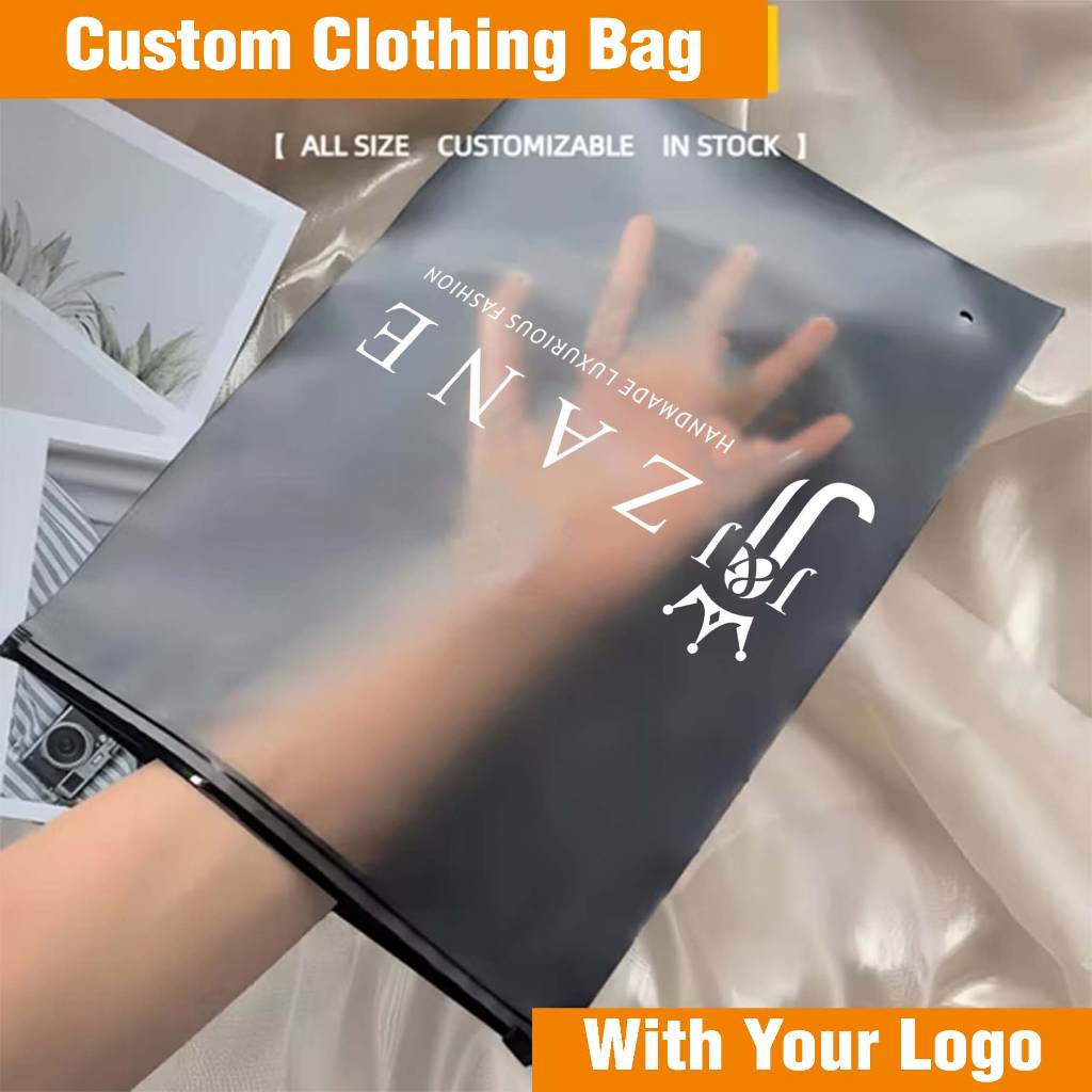 SABLON PLASTIK CUSTOM CETAK ZIPPERBAG BAJU / ZIPLOCK BAG / ZIPPERBAG COCOK UNTUK KEMASAN BAJU