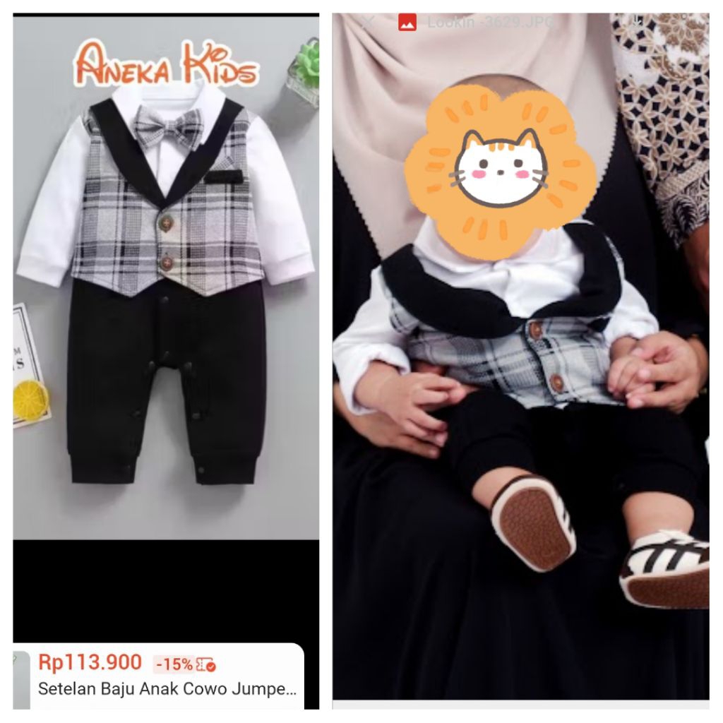 Preloved Baju Jumper Busana Pesta Vest Bayi Cowok Laki-laki Kaos Adem Premium Lembut Size 6-12 bulan