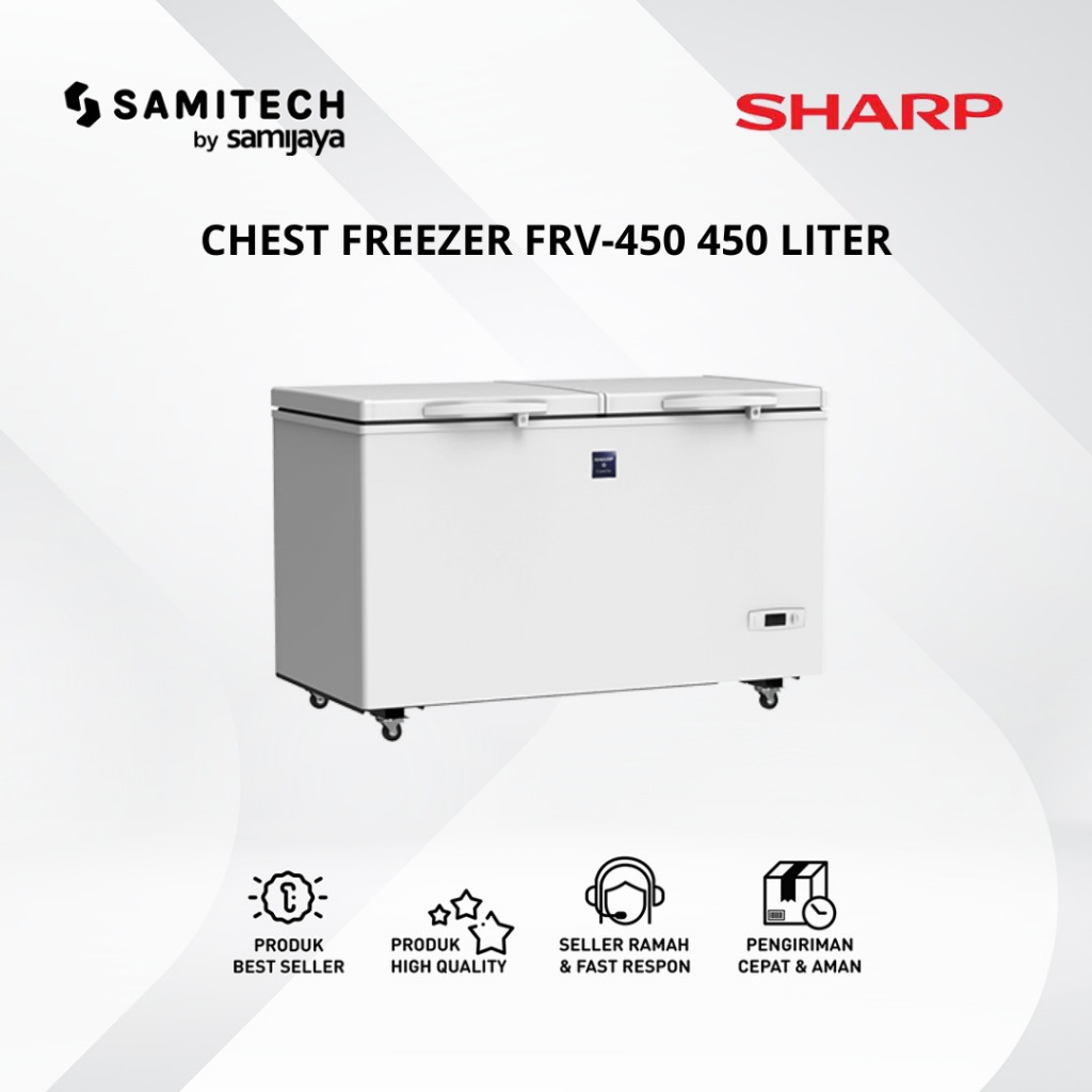 FREEZER BOX SHARP FRV-450 / FRV 450 KAPASITAS 450 LITER BERGARANSI