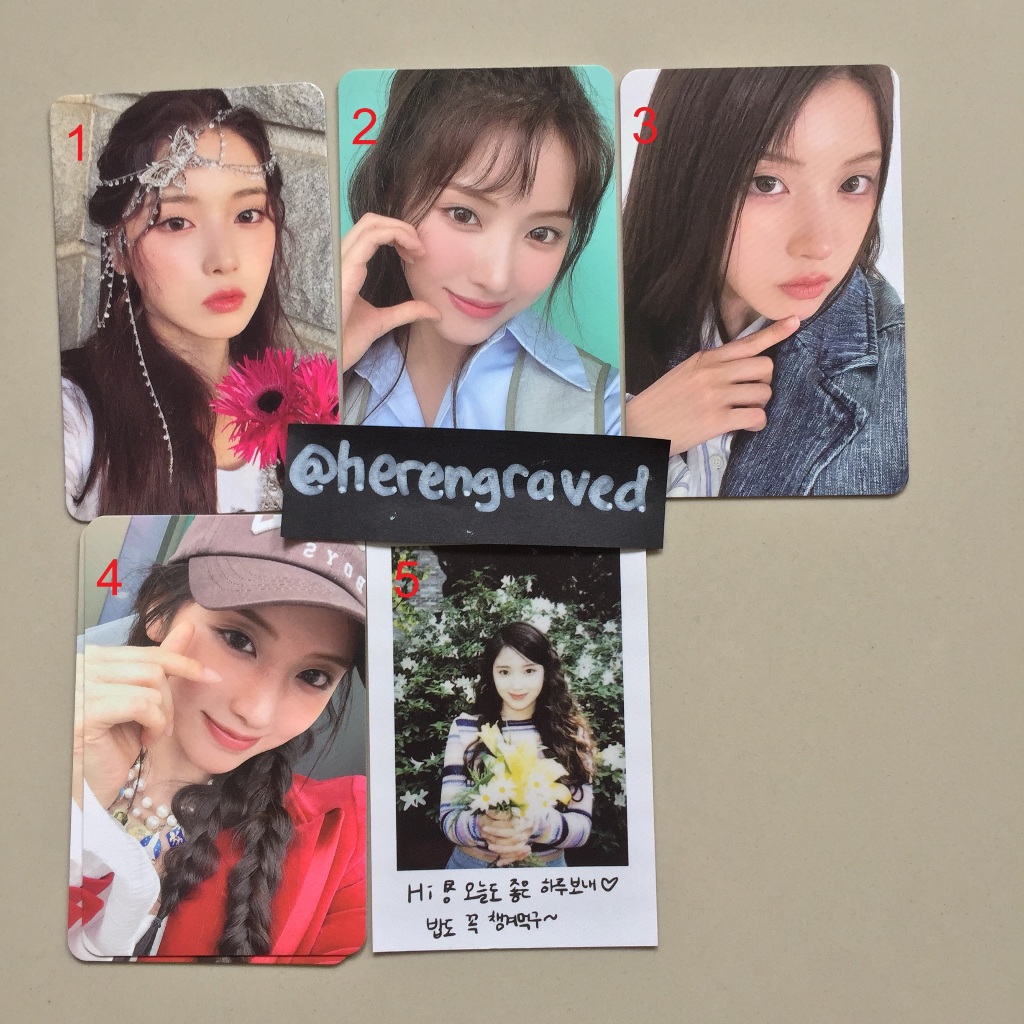 (Ready Stock) Photocard official Nmixx Jiwoo