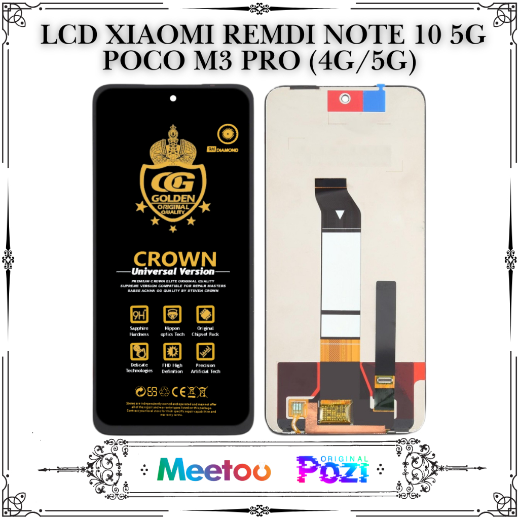 LCD XIAOMI REDMI NOTE 10 5G / POCO M3 PRO 4G / POCO M3 PRO 5G TOUCHSCREEN FULLSET COMPLETE ORIGINAL