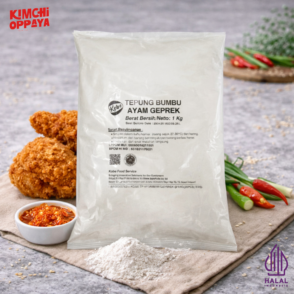 KOBE Tepung Bumbu Ayam Geprek 1kg Halal