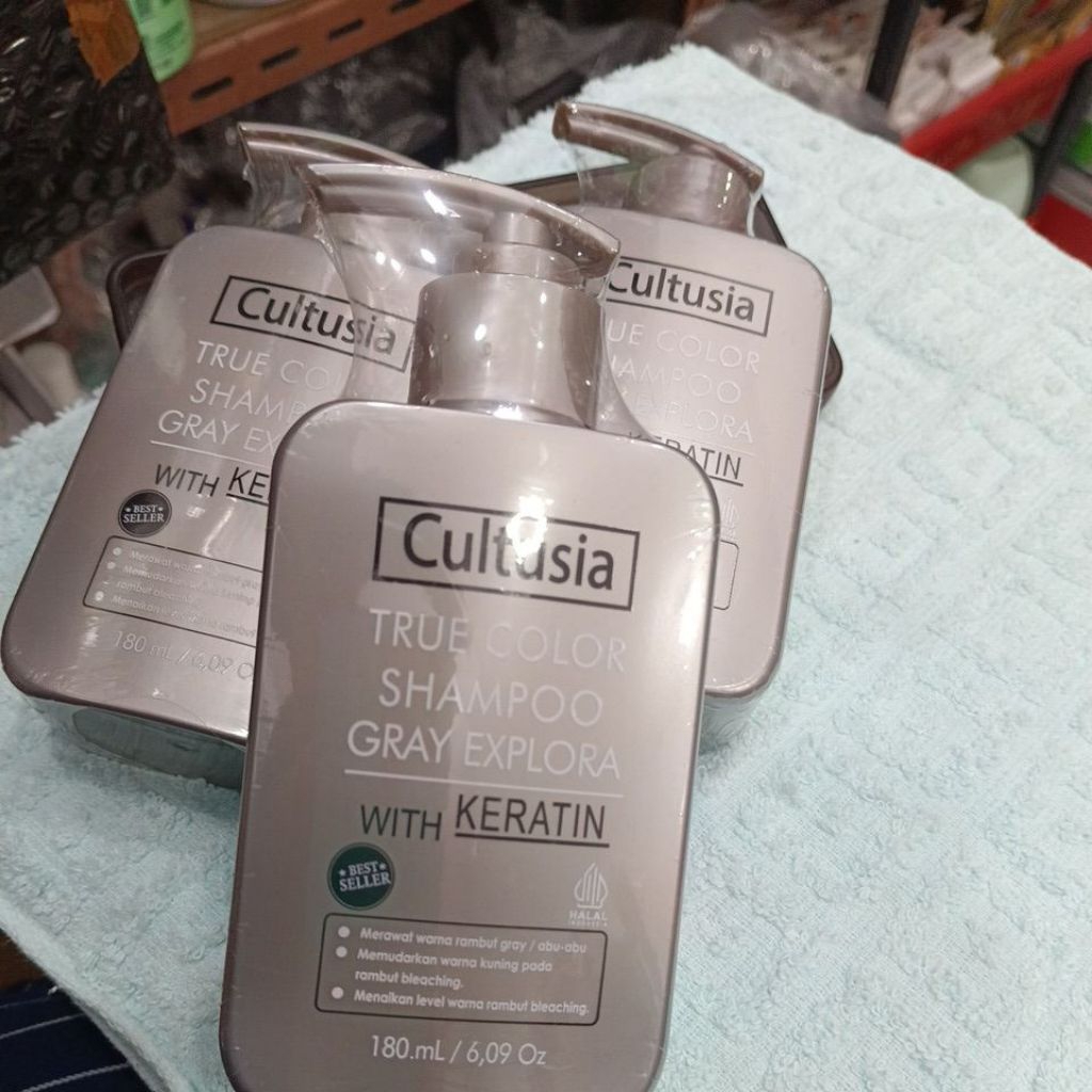 Shampo Gray Cultusia with Keratin/Shampo Silver with Keratin