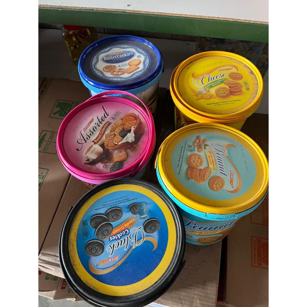 Biskuit Kemasan Ember Timba Biskitop Hock Guan