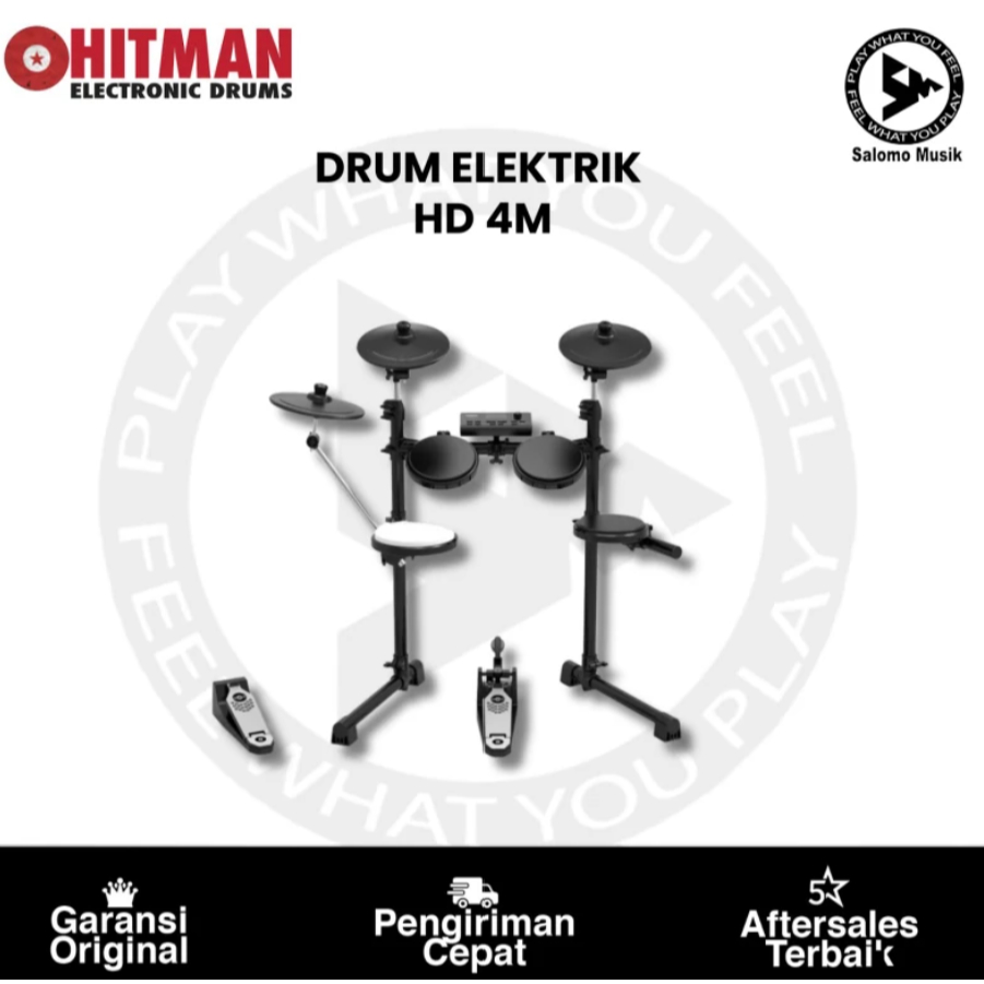 Drum Elektrik Digital Drum Electric Hitman HD4M Hitman HD 4M
