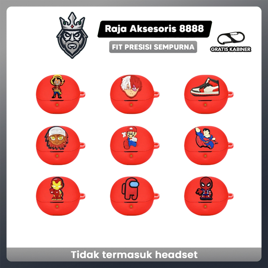 SoundPeats Clear Karakter Softcase Soundpeats Clear & Jibbitz Merah