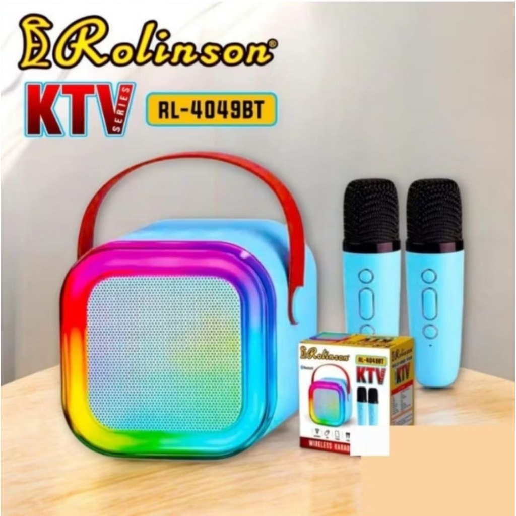 Speaker Karaoke Rolinson RL-4049BT KTV Reachargeable - Rolinson Wireless Karaoke Speaker RL-4049BT