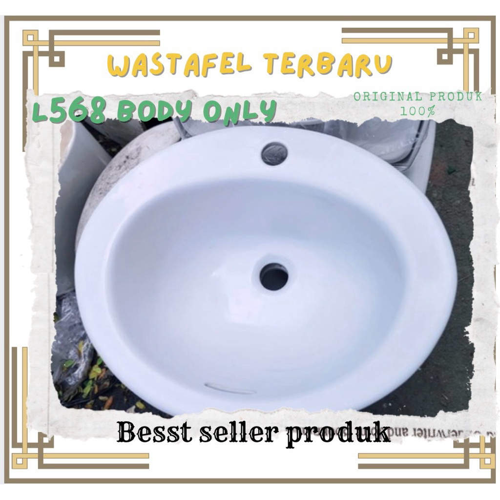 WASTAFEL TOTO L568 BODY ONLY|WASTAFEL KAMAR MANDI|WASTAFEL CUCI TANGAN|WASTAFEL MURAH BERKUALITAS
