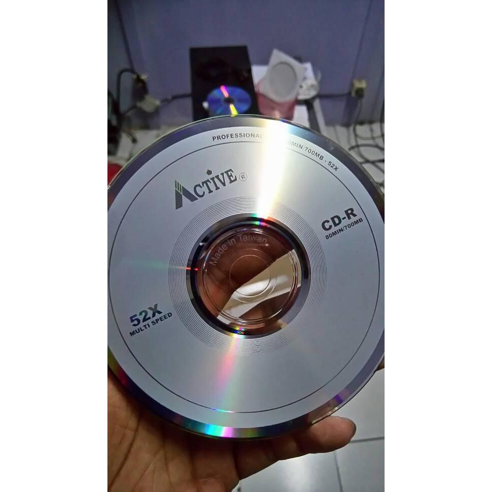 CD-R Merk ACTIVE / CDR Active 52x 700MB isi 50